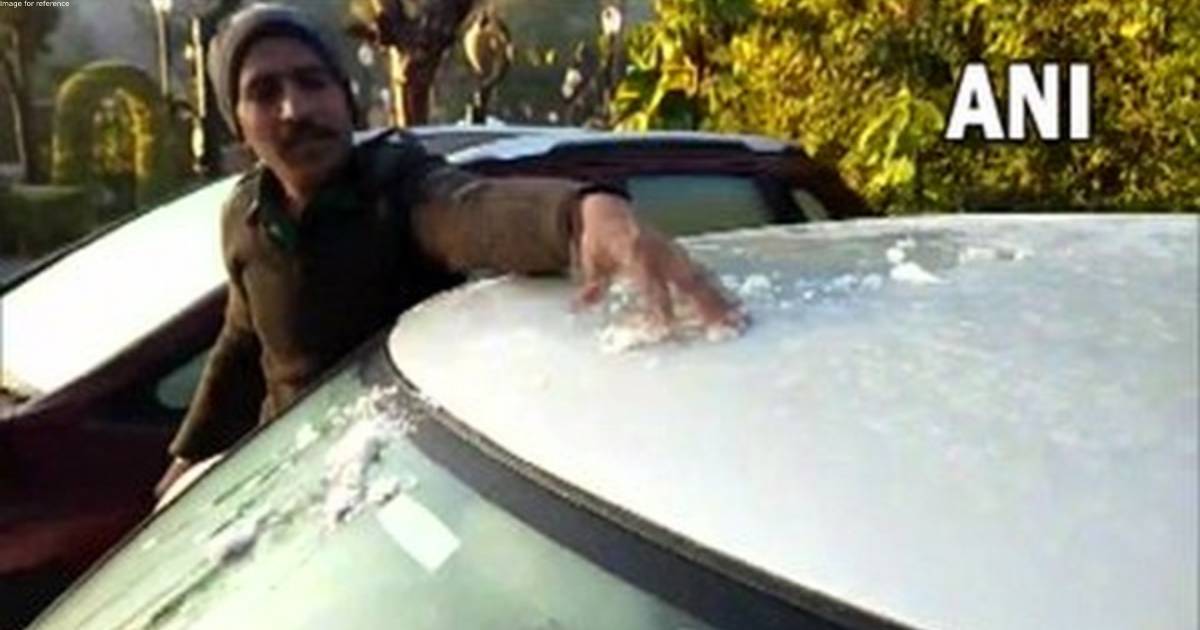 Layer of ice forms on vehicles, fields in Mount Abu as mercury dips further